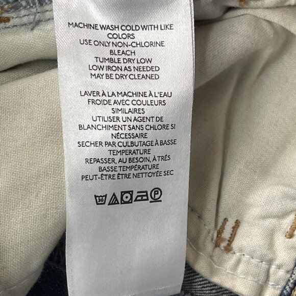 Free People Jeans Womens 27 Blue Sabrina Distressed Skinny Button Fly High Rise - Picture 15 of 16